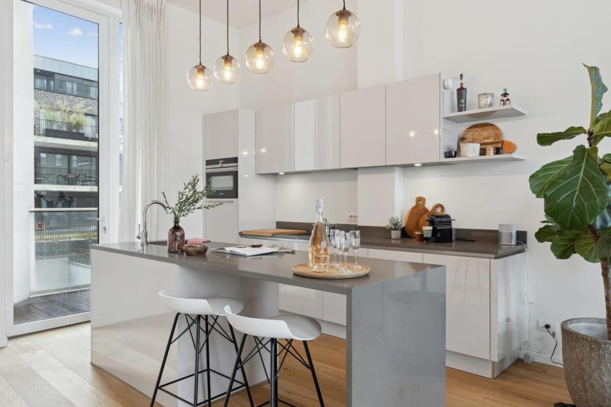 Bright Waterfront Apartment Antwerpen Ngoại thất bức ảnh